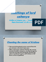 Teachings of Lord Caitanya: Outline of Chapter One - "Teachings To Rupa Goswami" (C.c.M.19.37-236