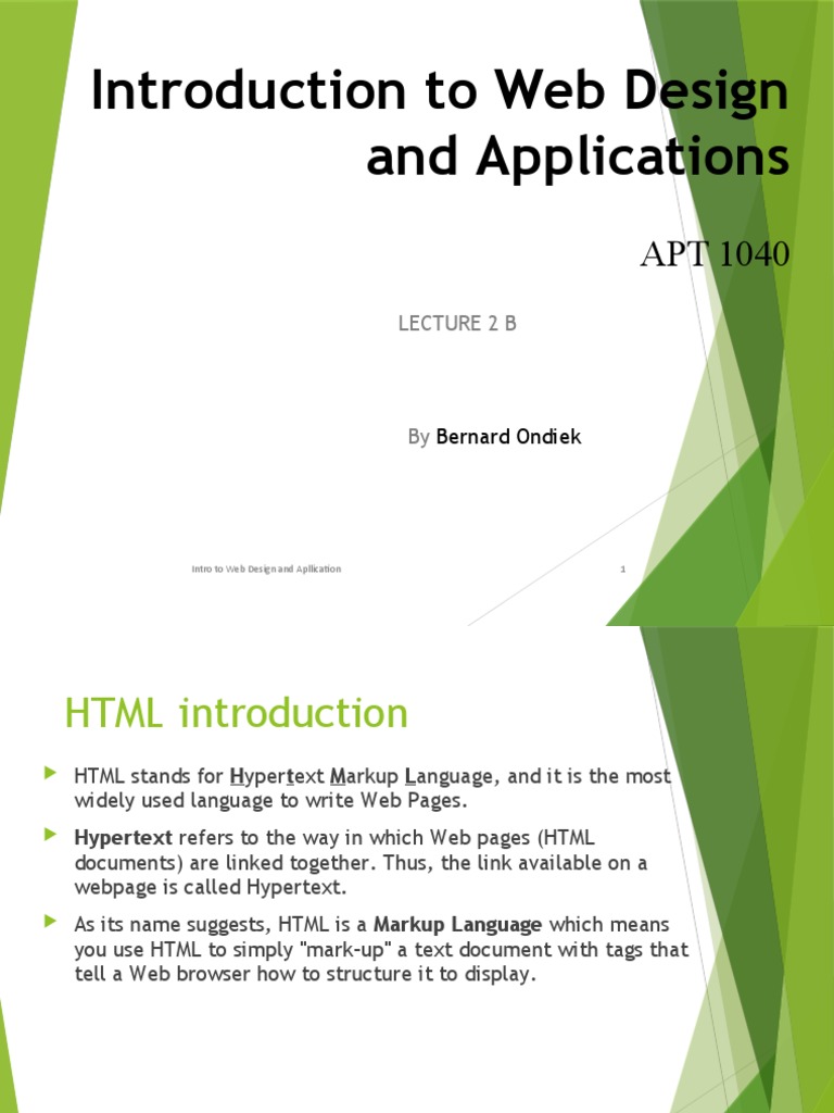 HTML Basics for Web Design Beginners | PDF | Html Element | World Wide Web