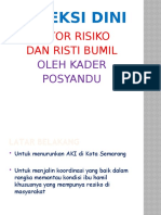 DETEKSI DINI FAKTOR RISIKO DAN RESIKO BUMIL