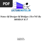 Notes of Design of Bridges 15cv741 by Mohan K T by Mohan K T 2a3cb2 PDF