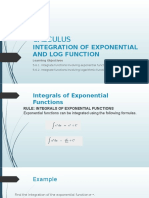 Integration of Exp N Log Function