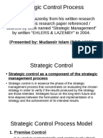 Strategic Control Process