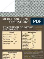 Merchandising Operations