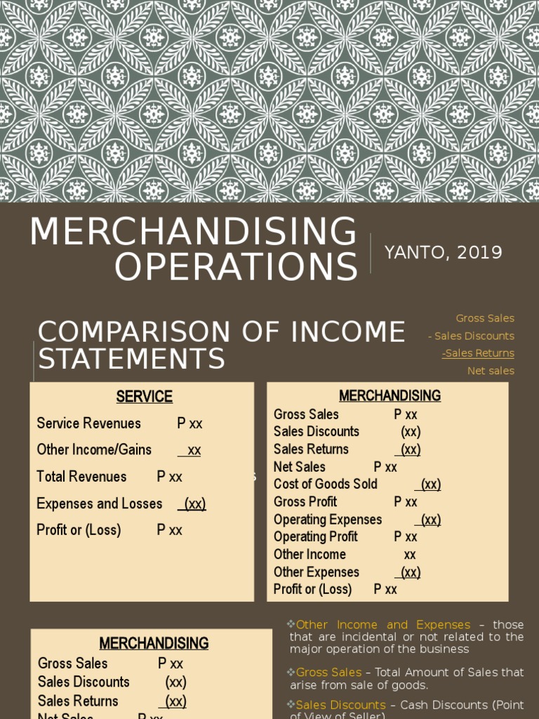 Merchandising Operations Income Statement Analysis | PDF | Invoice ...