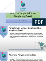 5 Metode Simple Additive Weighting (SAW)