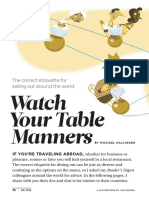 Watch Your Table Manners: The Correct Etiquette For Eating Out Around The World