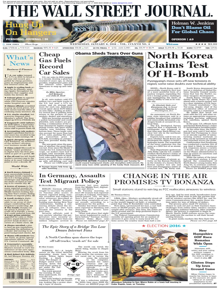 Hung Up On Hangers North Korea Claims Test of H-Bomb PDF North Korea World Politics