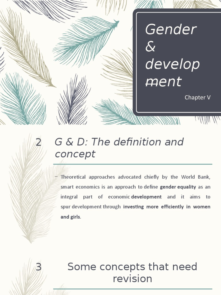 Understanding Gender and Development | PDF | Gender And Development ...