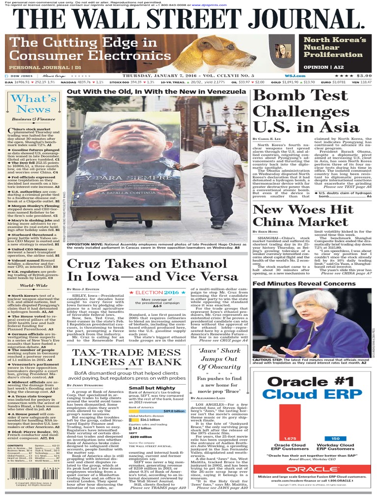 Wallstreetjournal 20160107 The Wall Street Journal, PDF