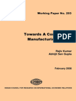 Towards A Competitive Manufacturing Sector: Working Paper No. 203