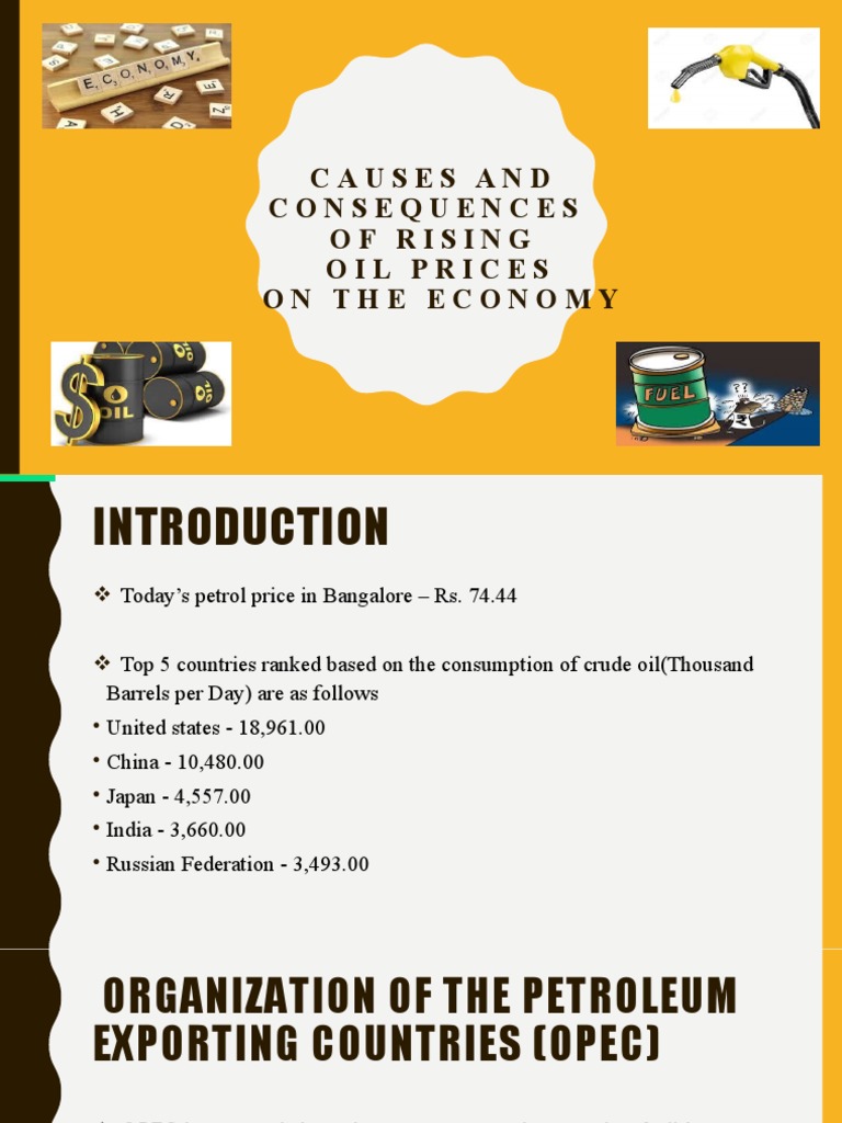 Impact of Rising Oil Prices on India's Economy | PDF | Price Of Oil ...