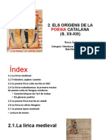 Orígens de La Poesia Catalana (S. Xii-Xiii) .