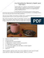 Chocolate Raspberry Smoothie For Women