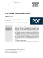 Re-Evaluating Osteopathic Principles': Stephen Tyreman