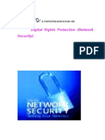 Digital Rights Protection (Network Security) .: A Paperpresentation On