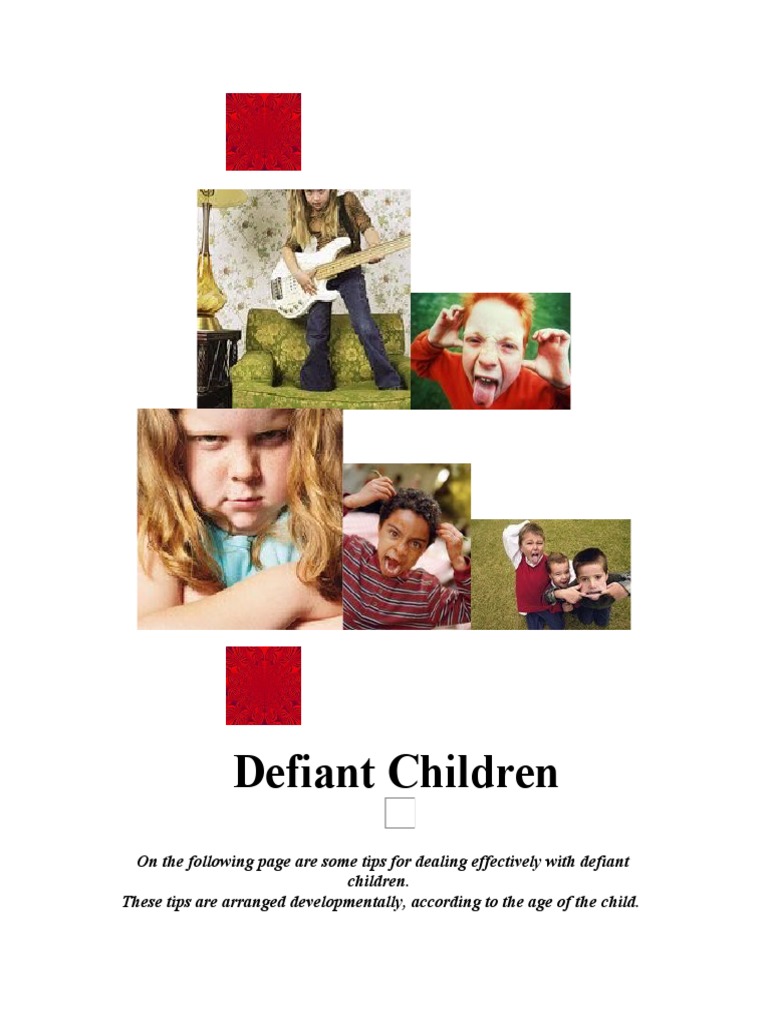 Tips for Managing Defiant Children | PDF | Anger | Adolescence