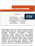 Kelompok 5 NILAI SOSIAL PAGAN DAN MAKANAN