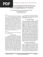 Image Processing Based Fire Detection System Using Pi