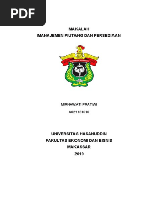 Makalah Manajemen Piutang Dan Persediaan