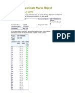 Candidate Marks Report: Series: May-July 2019