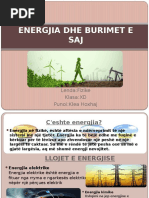 Energjia Llojet e Saj Dhe Perdorimi | PDF