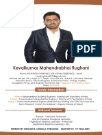 Kevalkumar Mahendrabhai Rughani: Family Information
