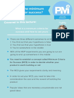 CHEAT SHEET What Is Minimum Criteria For Success