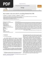 11 Heat Transfer To The Riser Wall of A Circulating Fluidised Bed CFB