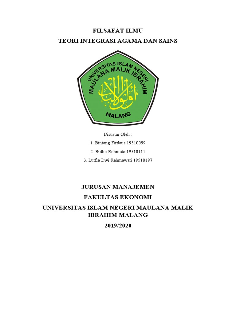 Integrasi Agama dan Sains dalam Filsafat | PDF