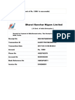 Bharat Sanchar Nigam Limited: Receipt Details