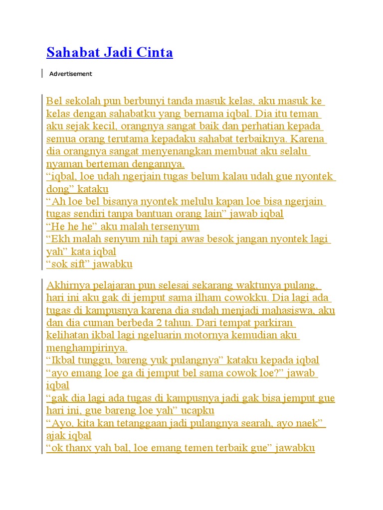 Sahabat Jadi Cinta | PDF