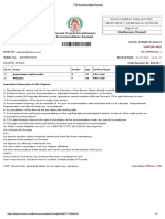 Accommodation Date and Slot: Report At: Accommodation Receipt