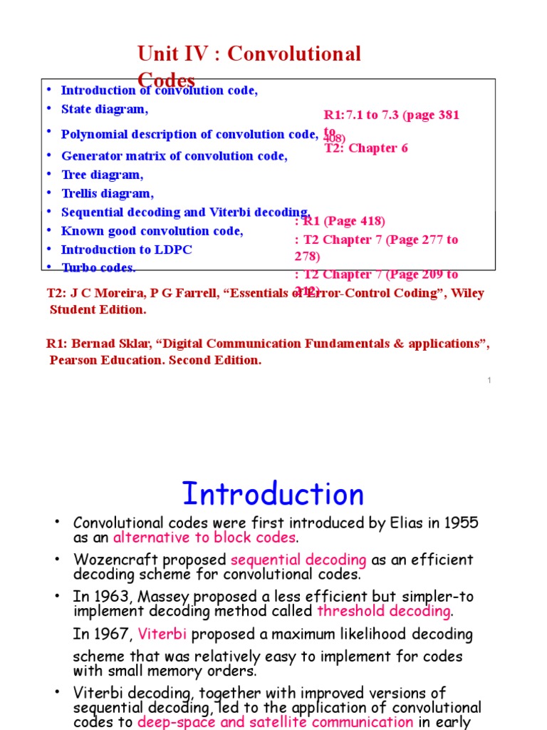 Convolutional Codes Overview and Decoding Techniques | PDF | Low ...