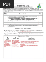 Biogeochemical Cycles Webquest Student Handout Pdf Water Cycle Carbon Dioxide