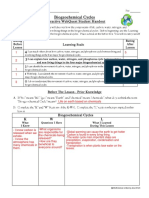 Biogeochemical Cycles WebQuest Student Handout PDF