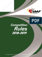 iaaf competition rules 2018-2019 in force from 1 