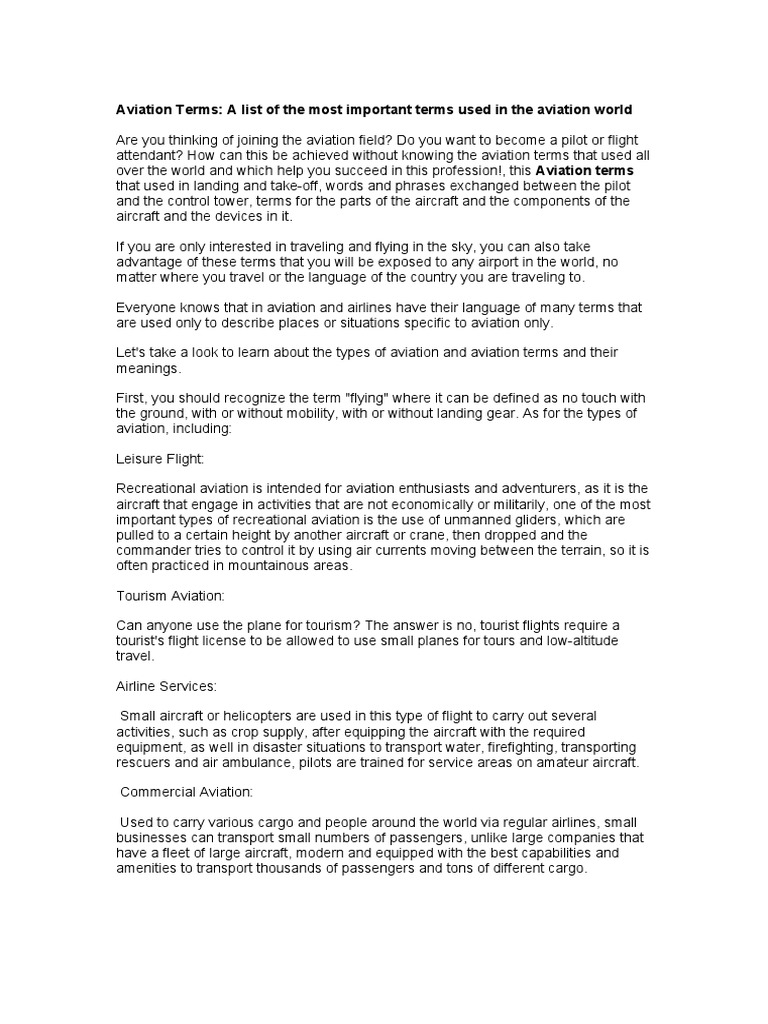 Image Result For Terminology What Is The Faa Definition Of A Flight Aviation