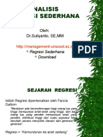 8c ANALISIS REGRESI SEDERHANA