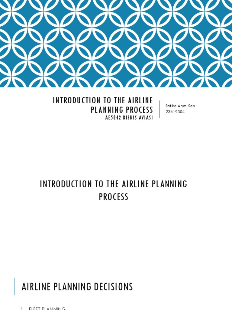 Introduction To The Airline Planning Process | PDF | Bisnis | Komputer