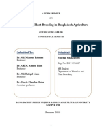 Contribution of Plant Breeding in Bangladesh Agriculture: Submitted To: Submitted by