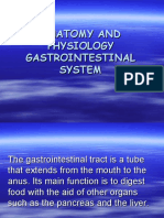 Anatomy and Physiology Gastrointestinal System