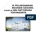 Metode Pelaksanaan Pembangunan Gedung Kanca Bri Yogyakarta