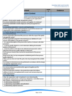 Oxebridge Q001 Ver 1.2 Audit Checklist