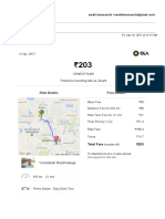 Your Friday Ride With Ola: Ride Details Fare Details