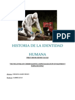 Historia de La Identidad Humana Caratula