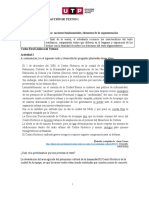 N01I 1A - El Texto Academico Nociones Fundamentales, Elementos de La Argumentacion - MARZO 2020-1