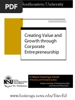 Creating Value and Growth Through Corporate Entre Preneurship