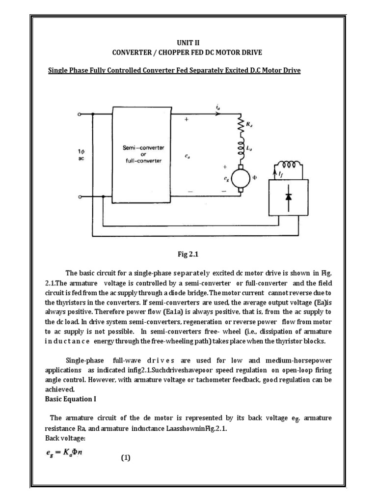 DC Motor Drive with Converter Control | PDF | Electric Motor | Rectifier
