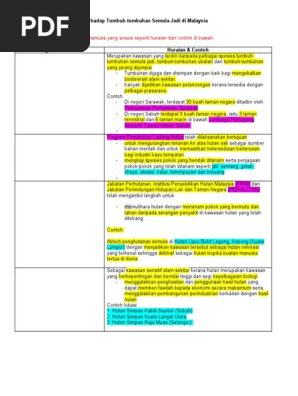 4 4 Kesan Kegiatan Manusia Terhadap Tumbuh Tumbuhan Semula Jadi Di Malaysia Pdf