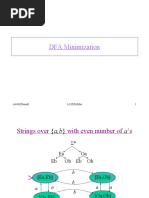 Dfa Minimization: Cs466 (Prasad) L13Dfamin 1